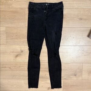 Rewash Black Skinny Women Jeans